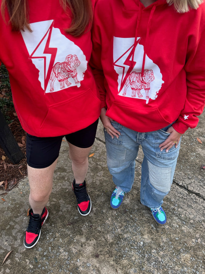 Chan Art Collab: Game Day Hoodie - Red - PREORDER