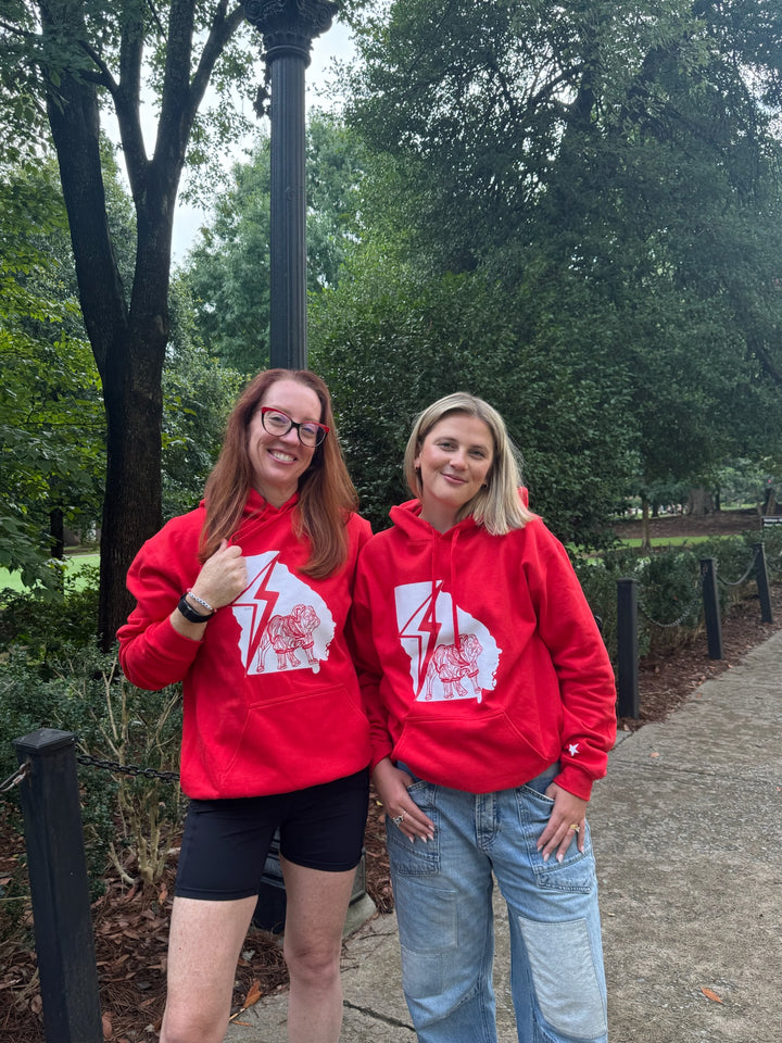 Chan Art Collab: Game Day Hoodie - Red - PREORDER