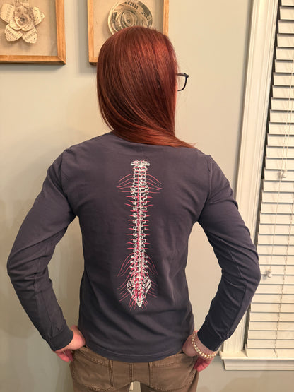 Spinal Strength Long Sleeve Tee NAVY