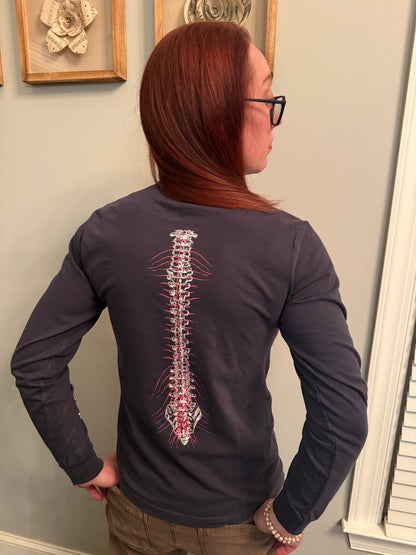 Spinal Strength Long Sleeve Tee NAVY